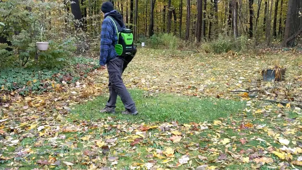 Greenworks Backpack Blower in progress