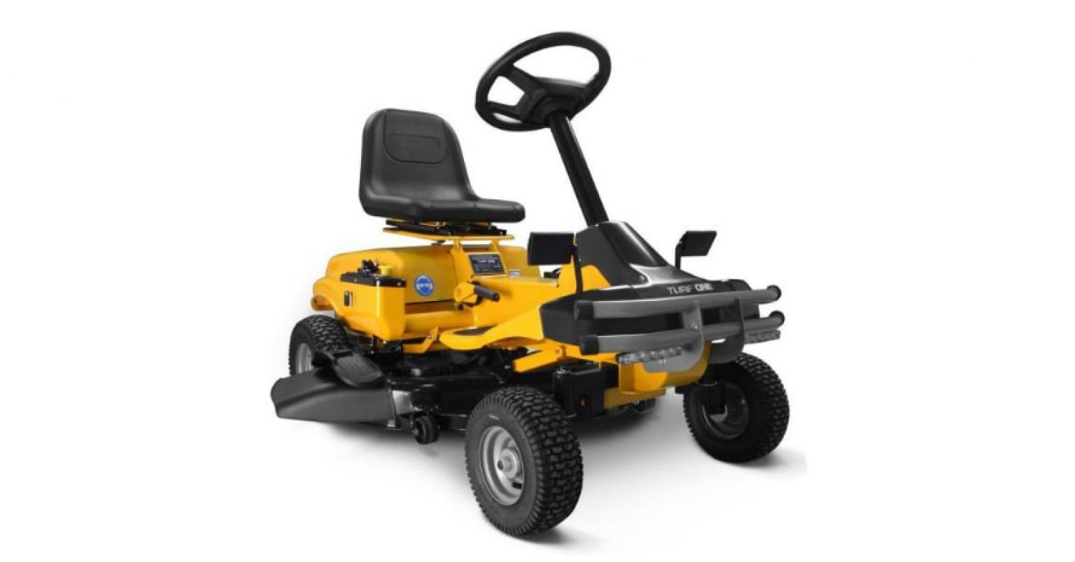 6. TURF One ERider — Budget Rechargeable Riding Lawn Mower