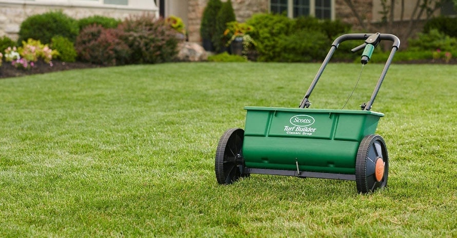 Scotts Turf Builder drop spreader