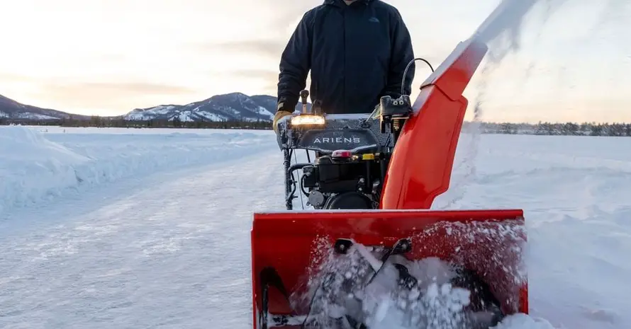 Red Snow Blower
